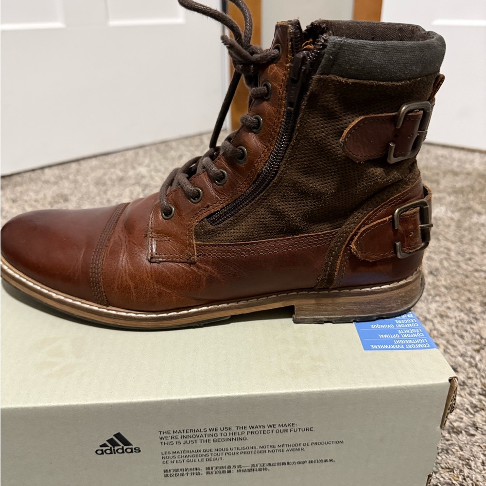 Two for one special: Crown Vintage men’s boots (black and brown) - Picture 9 of 11